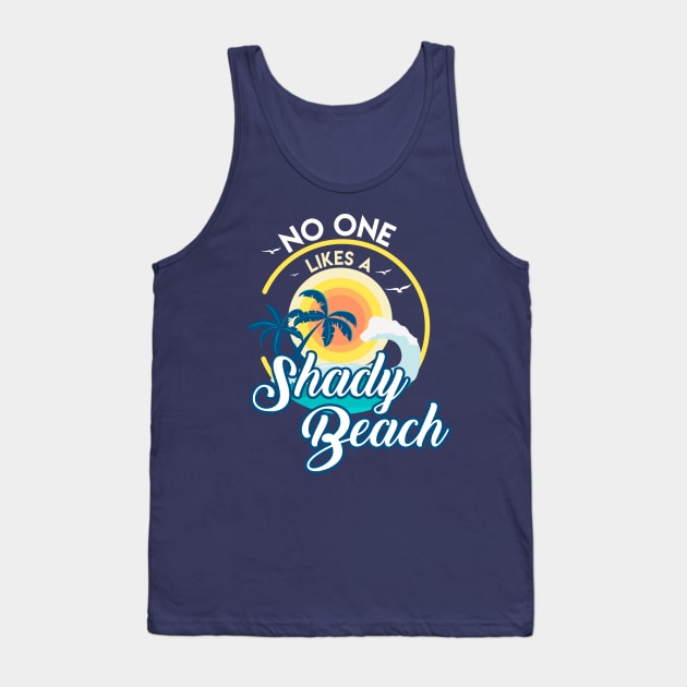 Shady Beaches Tank Top by HotPeachezDesignCo